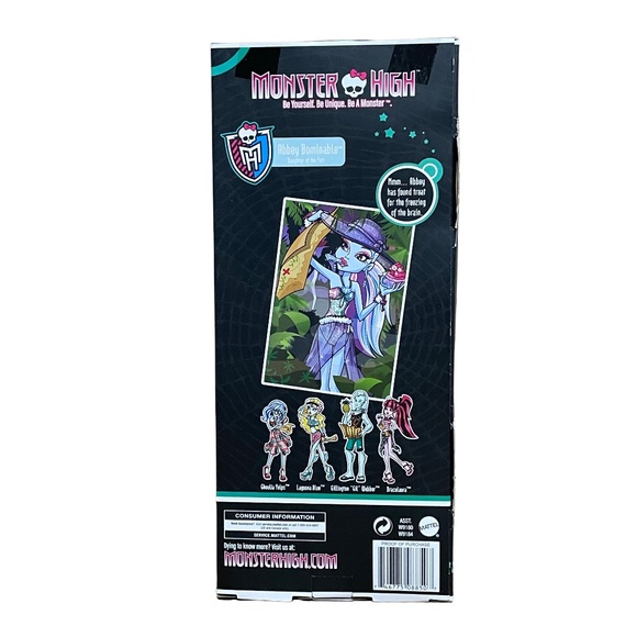 MONSTER HIGH SKULL SHORES ABBEY BOMINABLE DOLL MATTEL W9184 NRFB 2011 - Picture 4 of 5